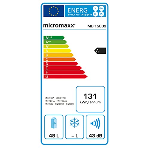 MEDION MD 15803 Weinkühlschrank, 46 Liter Fassungsvermögen, beleuchtetes LED-Display