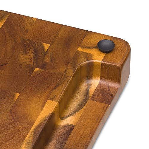 WMF Schneidebrett XL 40 x 32 x 4 cm, Holz, Akazienholz, klingenschonend, große Arbeitsfläche, Stirnholzoptik
