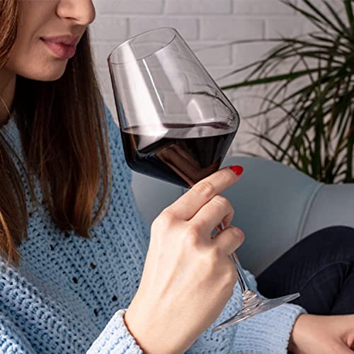 Krosno Rot-Weingläser, 6er set, 490ml, Rotweingläser, spülmaschinenfest