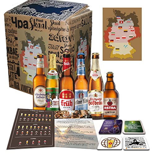 6x Deutsche Bierspezialitäten, BIER TASTINGBOX DEUTSCHLAND