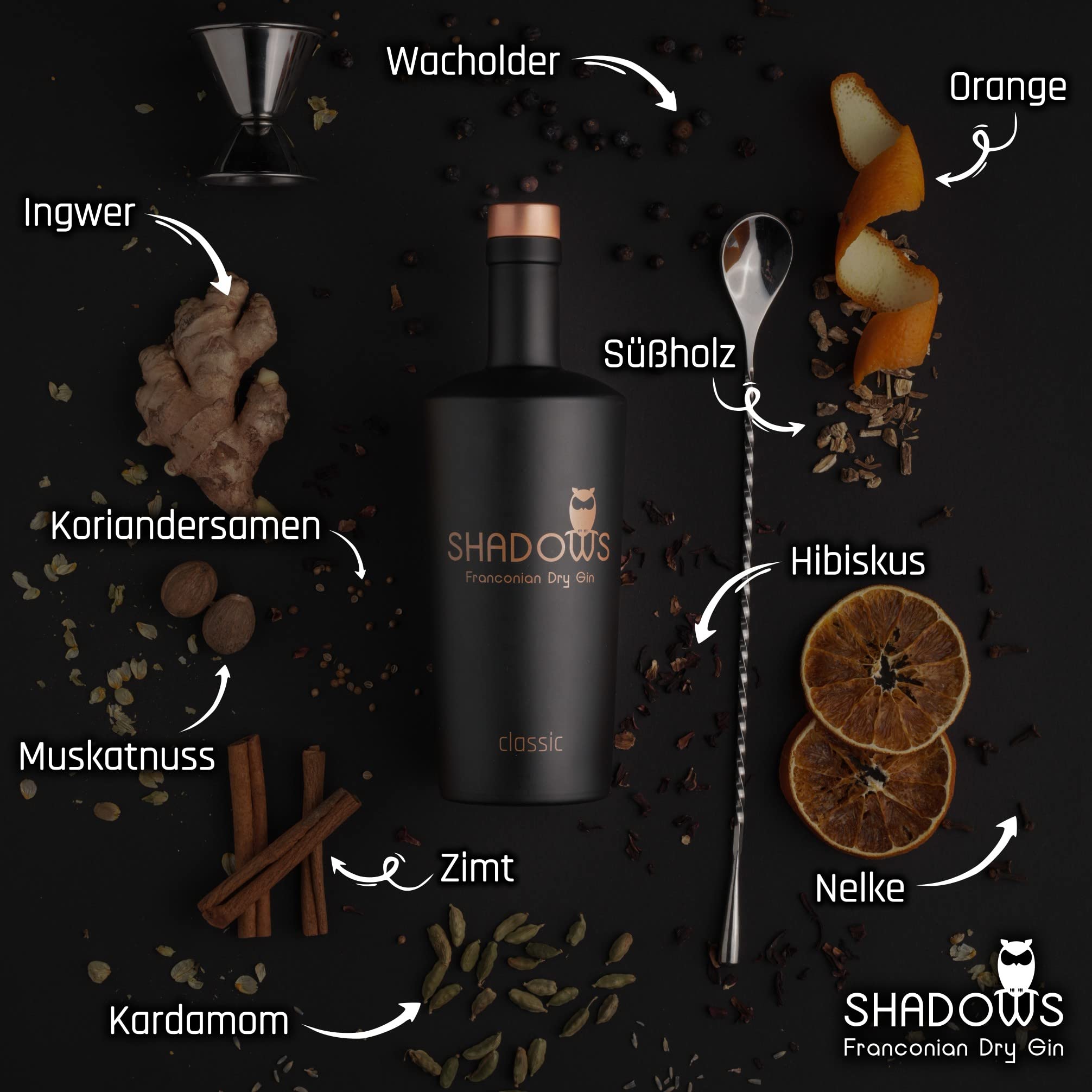 SHADOWS Franconian Dry Gin classic