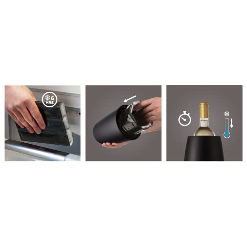 Vacu Vin Aktiv Weinkühler Elegant, Schwarz, Kunststoff