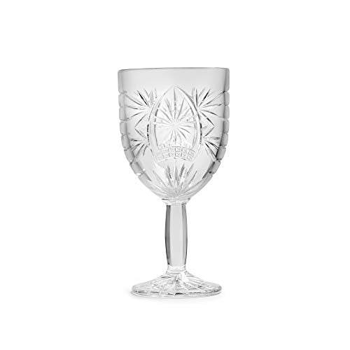 Libbey Weinglas Atik, 290ml, 6 Stück, Vintage Stern Design, Hohe Qualität