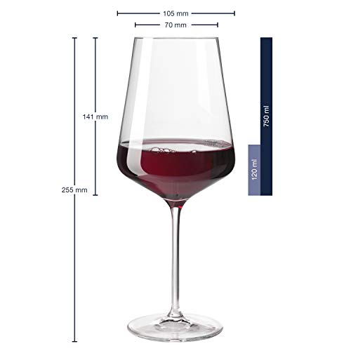 Leonardo Puccini Gläser, 18er Set, Kristallglas, je 6 für Sekt, Rotwein, Weißwein