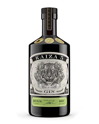 KAIZA 5 GIN 0,7 l  mit 43%, Höchst prämierter Gin aus Südafrika/Kapstadt