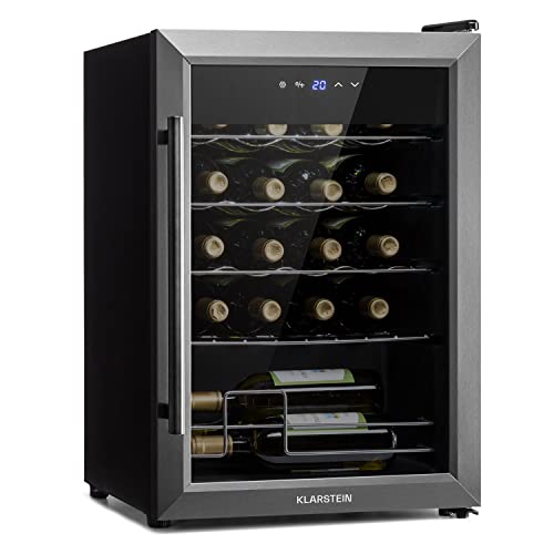 Klarstein Ultimo Uno Weinkühlschrank, Wine Fridge mit Temperaturregler: 5-8 °C, mit Touch-Bedienfeld