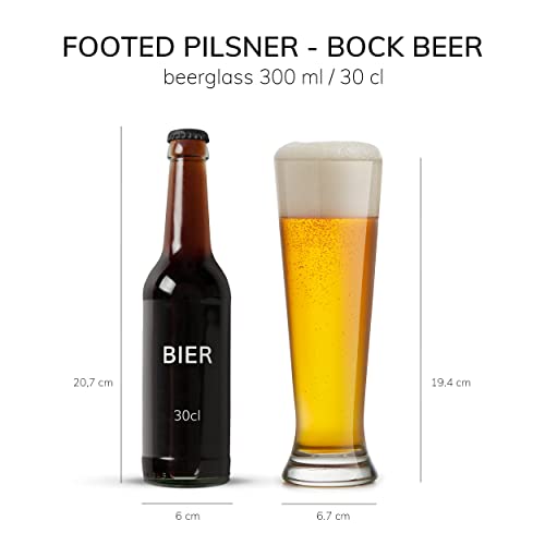Libbey Bierglas Bockbier, Lagerglas 300ml, 6 Stück