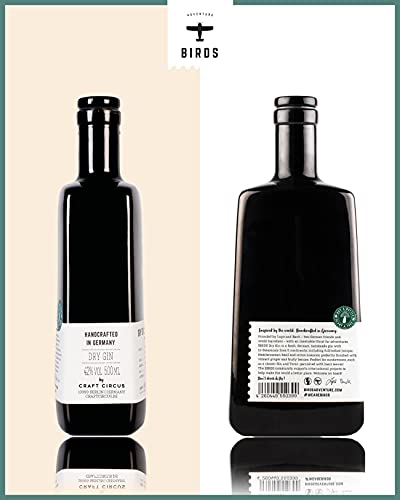 BIRDS Dry Gin - Frischer Deutscher Handmade Gin mit Basilikum, Zitrus und Ingwer