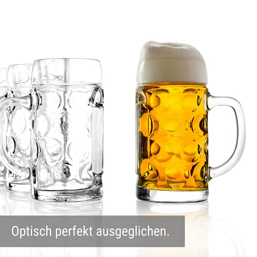 STÖLZLE OBERGLAS ISAR Maßkrug 0,5l, Original Oktoberfest, 6er Set