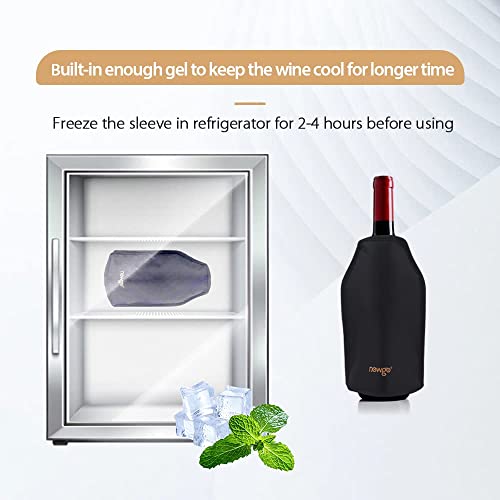 NEWGO Weinkühler Sektkühler Hülle Manschetten Flaschenkühler mit Kühlmanschette