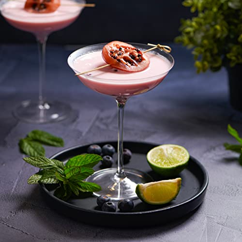 Sipour Cocktail-Gläser 4er-Set 240ml, bruchsicher & elegantes Design, Gläser-Set