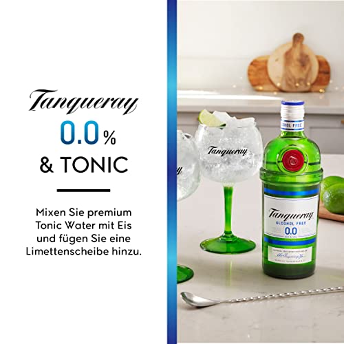 Tanqueray 0,0%, erfrischend-alkoholfreie Destillat Alternative