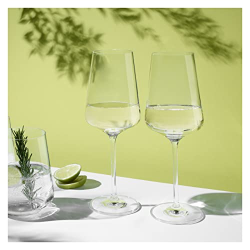 Ritzenhoff Weißweinglas 400ml, Serie Lichtweiss, 2 Stück, Geschenk-Set, stilvoll-modern