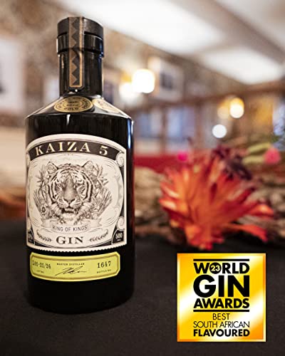 KAIZA 5 GIN 0,7 l mit 43%, Höchst prämierter Gin aus Südafrika/Kapstadt