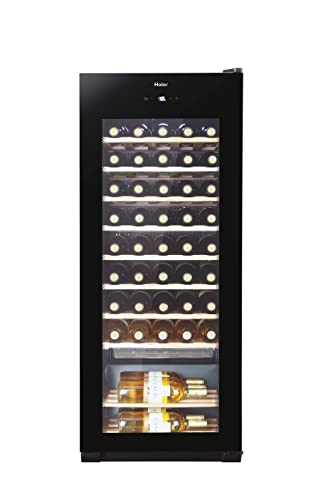 Haier Weinkühlschrank WS50GA für bis zu  50 Flaschen, Höhe 127 cm, UV-Schutz, LED-Display zur Temperaturregulierung