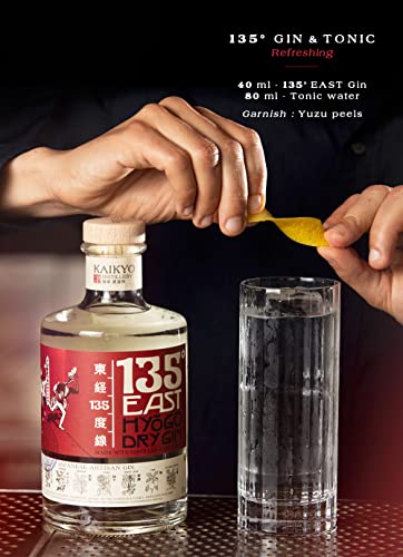 135° EAST Gin, Japanese Botanicals Gin