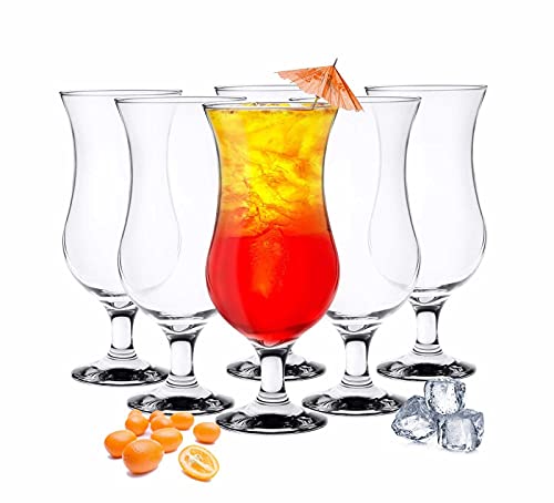 Sendez 6 Stück Cocktailgläser 480ml Longdrinkgläser Trinkglas Trinkgläser Cocktailglas