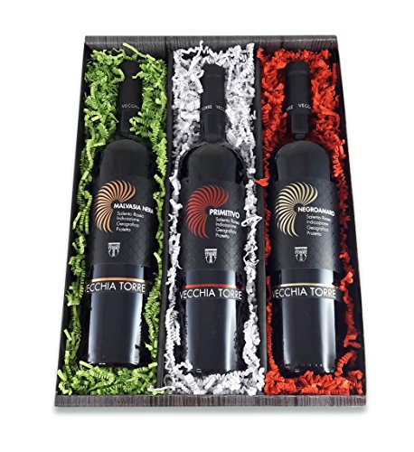 Bull & Bear Wein-Geschenkset Bella Italia 3 x 0,75l Rotwein, Weingeschenk mit italienischen Weinen in Geschenkbox