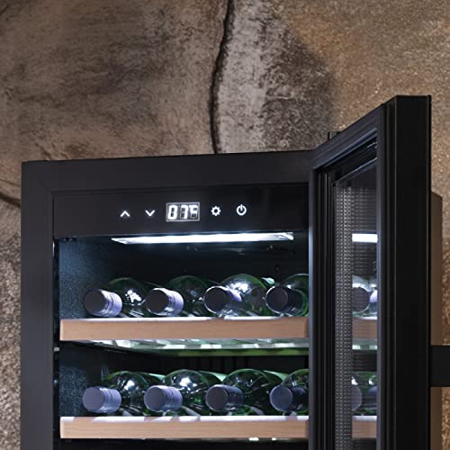 CASO WineExclusive 38 Smart - Design Weinkühlschrank für bis zu 38 Flaschen
