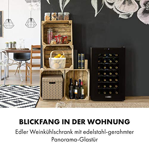 Klarstein Barolo 28 Uno Weinkühlschrank, 70 Liter und 28 Flaschen