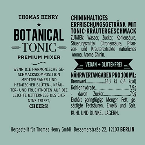 Thomas Henry Botanical Tonic Water 6 x 750ml