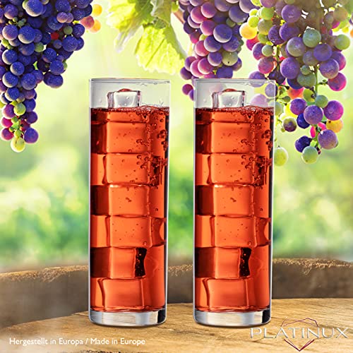 PLATINUX Hohe Biergläser 200ml, Set 6-Teilig, Kölschglas