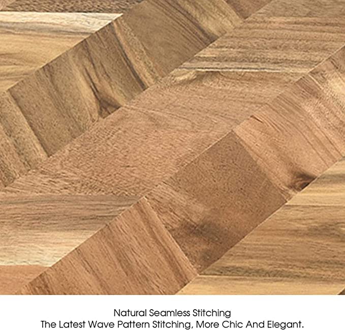 Bill F since 1983 Schneidebrett, Akazienholz, Schneidebrett mit spezieller Endmaserung, professionelles Schneidebrett, groß, 46 x 33 x 2,5 cm