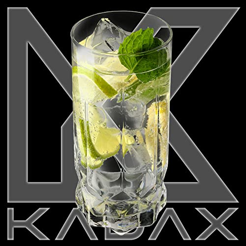 KADAX Trinkgläser, 6er Set, Saftgläser aus Glas