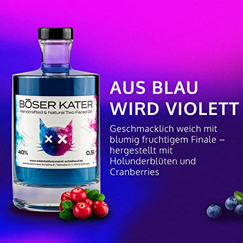 Böser Kater Two Faced Gin mit Farbwechsel