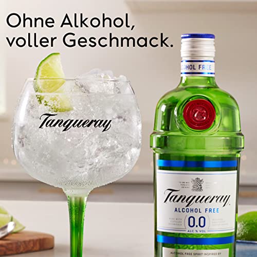 Tanqueray 0,0%, erfrischend-alkoholfreie Destillat Alternative