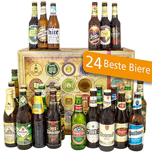 24x Biere der Welt + Deutschland , Geburtstag Geschenk für den Mann