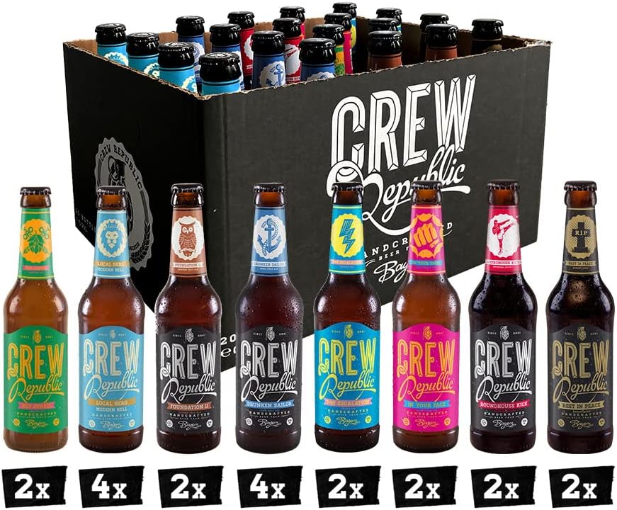 CREW REPUBLIC Craft Bier Mix Probierset, World Beer Awards Gewinner 2020